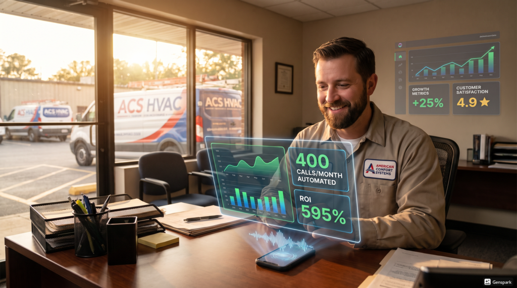 AI Automation for Local Businesses — case HVAC (595% ROI)